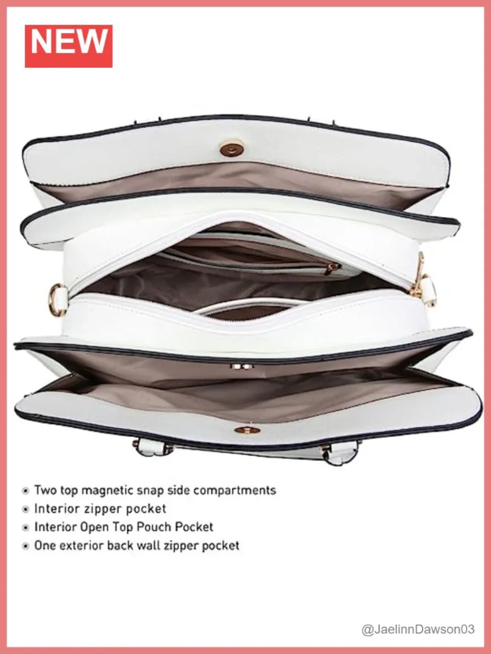 Women's Vegan Leather Satchel Handbag Set with Wallet - Hobo Tote Purse